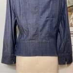 White House | Black Market  Zip Front Denim Jacket Blue 14 Photo 8