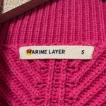 Marine layer  Skylar Mockneck Sweater Chunky Knit Bubblegum Pink Size Small Photo 2