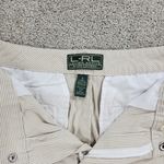 Ralph Lauren Vintage LRL ACTIVE Womens Shorts 6 Khaki Seersucker Bermuda Pinstripe Photo 10