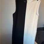 Theory  Two-Tone Black and Cream Dress Photo 2