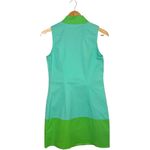 Sail To Sable Classic Colorblock Sleeveless Shift Dress green and blue Xs Photo 1