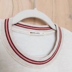 Marine layer  Womens Sweatshirt Size L Cream Crewneck Cozy Preppy Minimalist Photo 3