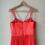 Amur Krisley Spicy Coral‎ Pleated Cocktail Midi Dress Size 4 NWT Orange Photo 8