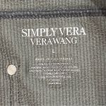 Vera Wang Simply  Grey Pull On Corduroy Pants Size Large Photo 1