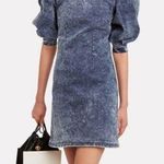 Ganni denim puff sleeve dress Photo 0