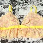 BOUTIQUE Blossom Embroidered Non Wired Bralette Size M/L Yellow Size M Photo 0