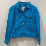 Relativity Blue Denim Jean Jacket Classic Design Size Large EUC Photo 0
