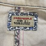 Free People Free People Cropped Denim utility Jacket Womens 8 Beige Puff Short Sleeve Y2k Photo 3