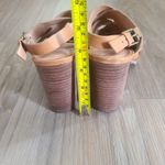 Madewell The Cindy Sandal 8.5 Stacked Heel Brown Leather Women's Chunky Boho Photo 7