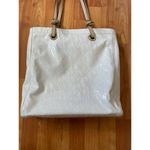 Michael Kors Jet Set Glossy White MK Signature Tote Bag Large Photo 4