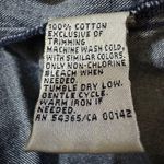 Allison Daley Vintage Nautical Theme Blue Denim Zip Front Vest Sailboat Flag 10P Photo 14