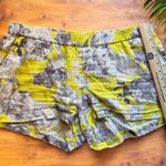 Kut From The Kloth Floral Pull-On Shorts – Size 14 – 100% Linen – Yellow & Gray Photo 5