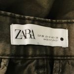 ZARA  olive green wide leg cargo pants. Size 8 Photo 2