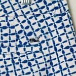 Vineyard Vines Spinnaker Tie Dye Squares Printed Blue/White Shorts Size 10 Photo 5