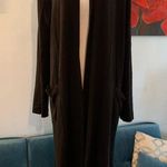 Eileen Fisher  Black Open Front Long Sleeve Knit Cardigan Top Size S Small EUC Photo 0
