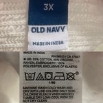 Old Navy NWT  Womens Shirt Blouse White Floral Embroidered Babydoll Size 3X Photo 8