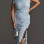 Anthropologie  The Maya Ruched Cowl-Neck Dress: Lace Edition Size M. B27 Photo 3