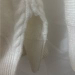 Philosophy White Cowl Neck Cable Knit Sweater Photo 3