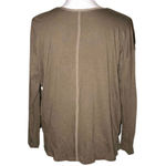 ZARA BROWN LIGHTWEIGHT LONG SLEEVE PULLOVER TOP SIZE LARGE Photo 1