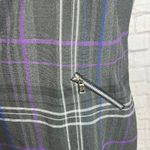 R&K Gray Purple Plaid Shift Dress Women's Size 14 Photo 1