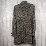 Dress Forum  Dress Small Black Cream Floral Baby Doll Ruffle Peasant Boho Hippie Photo 5