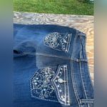 Cato  premium‎ Contemporary pants Jeans size 12 rhinestones embroidered Photo 6