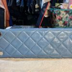 Michael Kors Quilted Blue Shoulder Bag With Chain Straps & MK Charm Photo 13