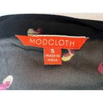 Modcloth  Blouse Prairie‎ Shirt Short Sleeve Sheer Button Front Puff Sleeve Small Photo 1