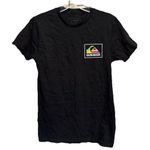 Quiksilver Quicksilver Black/Multi Crew Neck Short Sleeve‎ Logo Graphic T-Shirt Size Small Photo 0