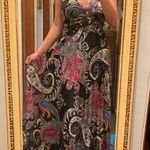 Xtraordinary Long Black Floral Dress  Photo 0