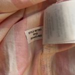 J.Crew Factory Button-Up Cotton Poplin Shirt Signature Fit Striped Pink White M Photo 4