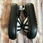 Pretty Little Thing Black Chunky Multi Criss Cross Strap Sandals Size 9 Photo 6