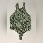 Free People ‘Intimately’ Nights Out Snakeskin Moss Green Bodysuit, Size S, NWOT Photo 4