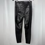 EXPRESS 90's High Rise Skinny Vegan Leather Pants in Black Size 4 Regular Photo 5