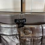 J.Crew NWT Full-length demi-boot pant in metallic faux leather 26T Tall holiday Photo 3