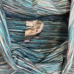 Energy zone  Teal Striped Cowl Neck Top Photo 4