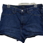 Wild Fable  Denim Jean Shorts Highest Rise Short Shorts Medium Wash Size 14 32R Photo 0
