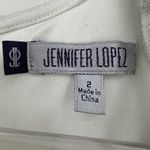 Jennifer Lopez (2) White Chain Waist Sheath Midi Dress Knee Length Sleeveless Photo 9