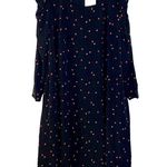 Hatch NEW The Stevie Long Sleeve Midi Dress Puff Sleeve Black Pink Floral 0 Size undefined Photo 2