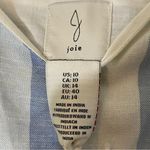 Joie  Mommy & Me Linen Blend Blue & White Striped Knee Length Dress Size 10 NWT Photo 5