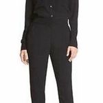 Madewell  Black Long Sleeve Jumpsuit Pull On Button Down XS Casual Minimal Chic Photo 0