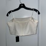 Sincerely Jules Strapless Ivory Bustier Corset CropTop Western Coastal Cowgirl L White Size L Photo 5
