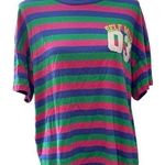 None Pink, blue & Green Stripe T-Shirt Assorted | Womens Tees Photo 0