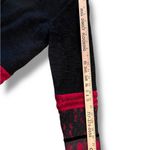 Coldwater Creek Y2K  Womens Small Jacket Black Red Velour Lace Satin Blazer VTG Photo 8