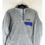 Patagonia Women Sweater Gray Lightweight Synchilla Snap T Fleece Pullover Medium Photo 5