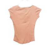 Abercrombie & Fitch Vintage Y2K Abercrombie Peach Short Sleeve Henley Sz M Photo 2