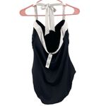 Ralph Lauren Swimsuit Size 14 Bel Air Bandeau Black White One Piece Women NEW Photo 5