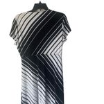 Chico's  Women's Size 1 Small Black White Geometric Striped Maxi Dress‎ Photo 4