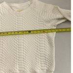 Mother Jeans Cream cotton textured sweater size xs Photo 8