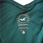 Hollister Ribbed High Leg Cheekiest Bikini Bottom Emerald Small Photo 2